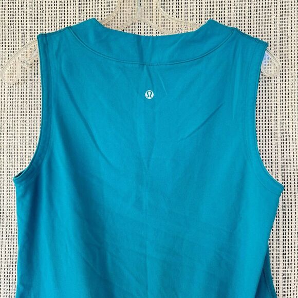 Lululemon Turquoise V-Neck Tank Top size 10 - Picture 3 of 6